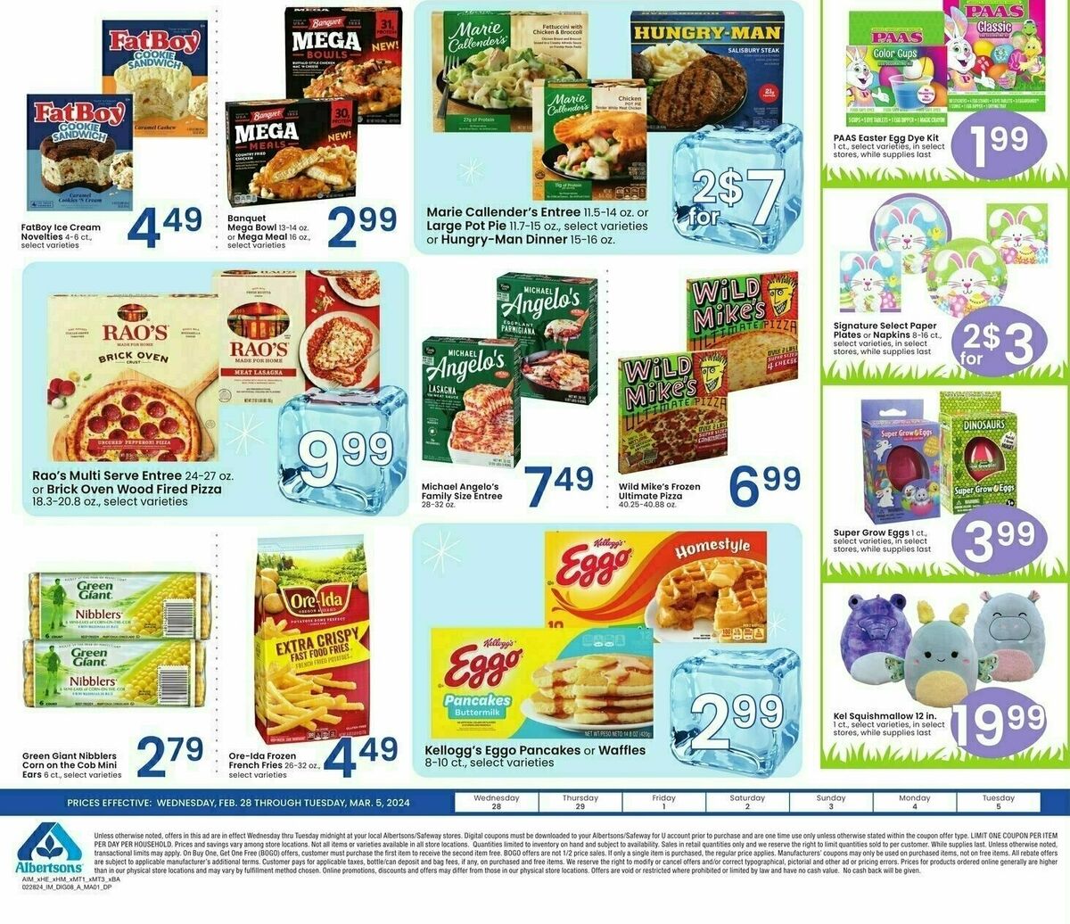 Albertsons Bonus Savings Weekly Ad from February 28