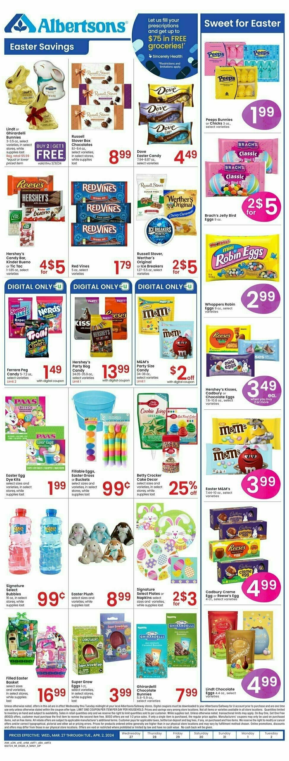 Albertsons Weekly Ad from March 27