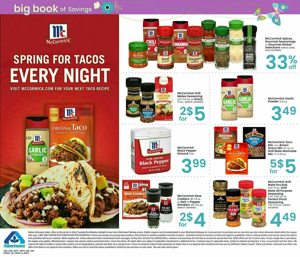 Albertsons Big Book of Savings Weekly Ad from March 26