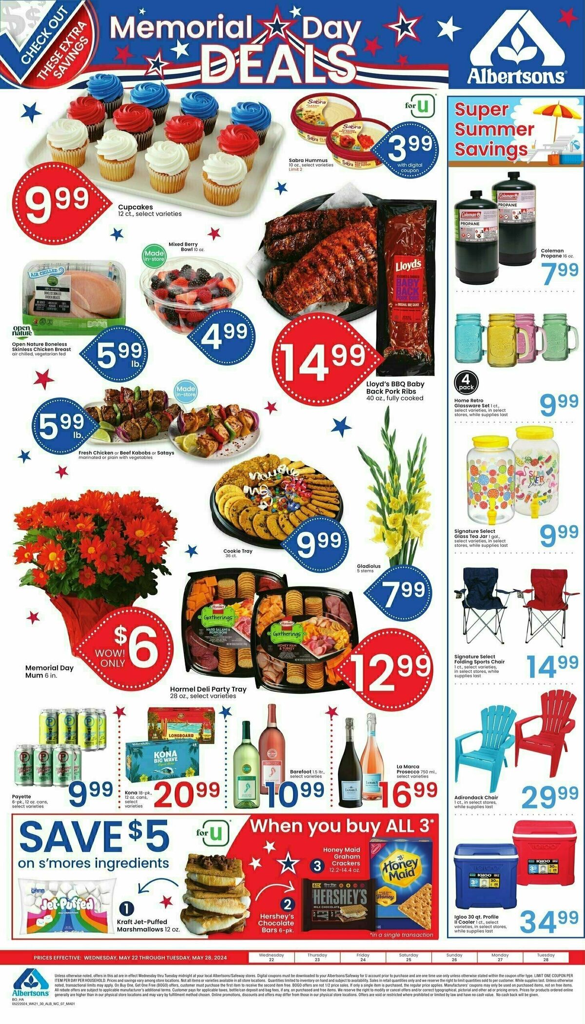 Albertsons Bonus Savings Weekly Ad from May 22