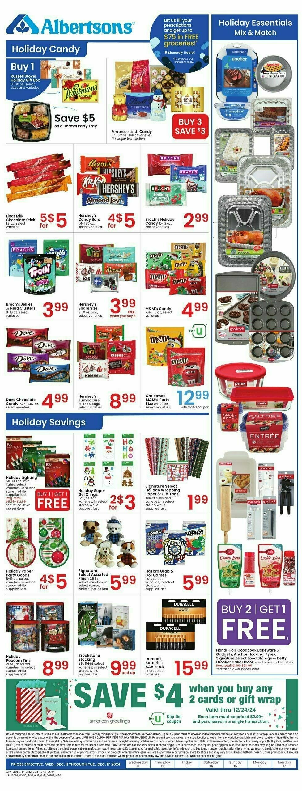 Albertsons Weekly Ad from December 11