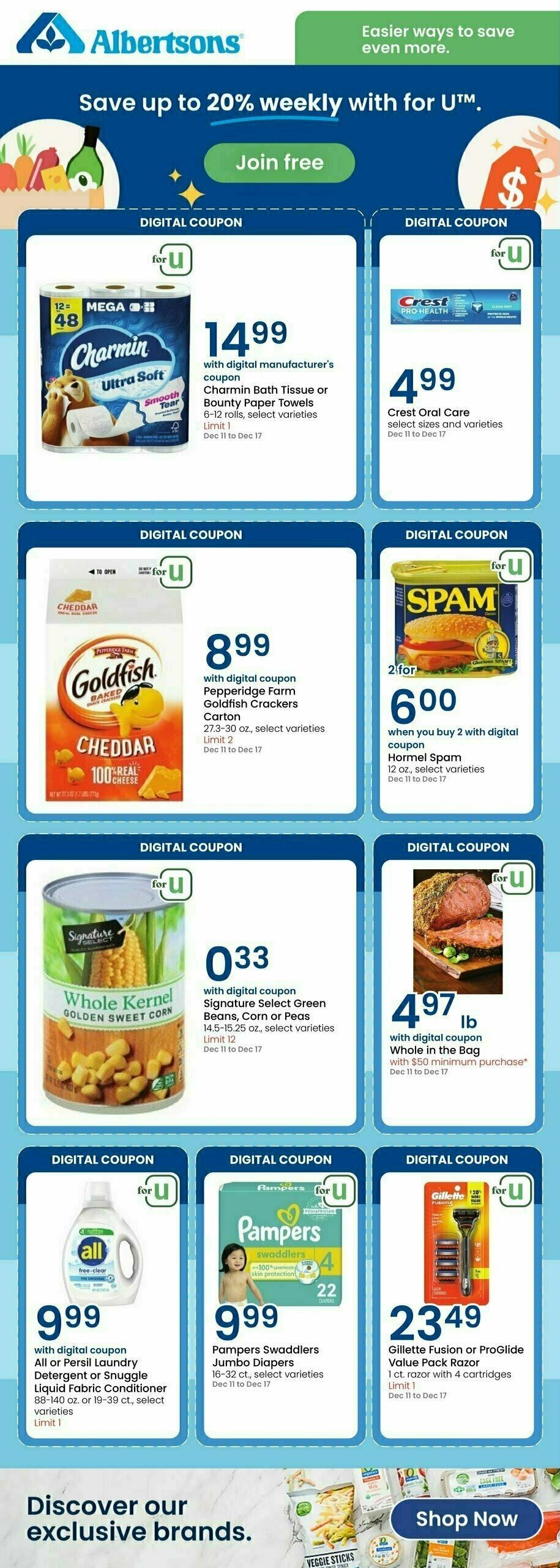 Albertsons Digital Offers Weekly Ad from December 11