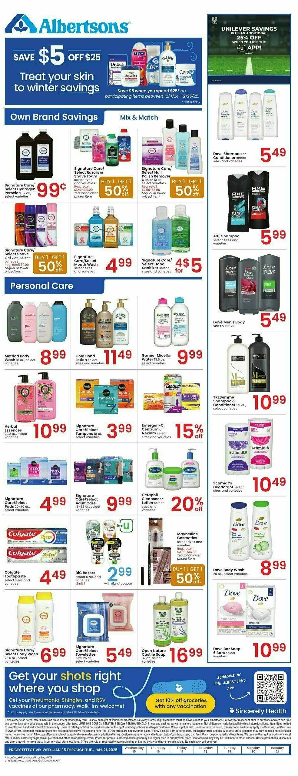 Albertsons Weekly Ad from January 15