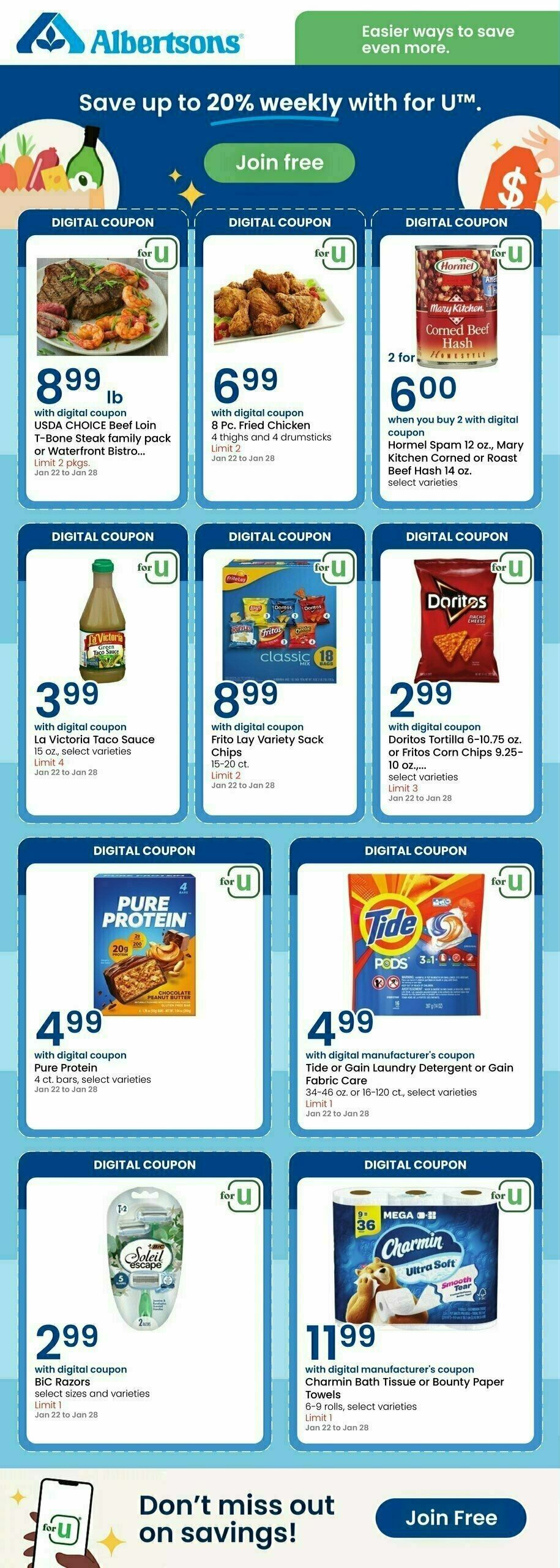 Albertsons Digital Offers Weekly Ad from January 22