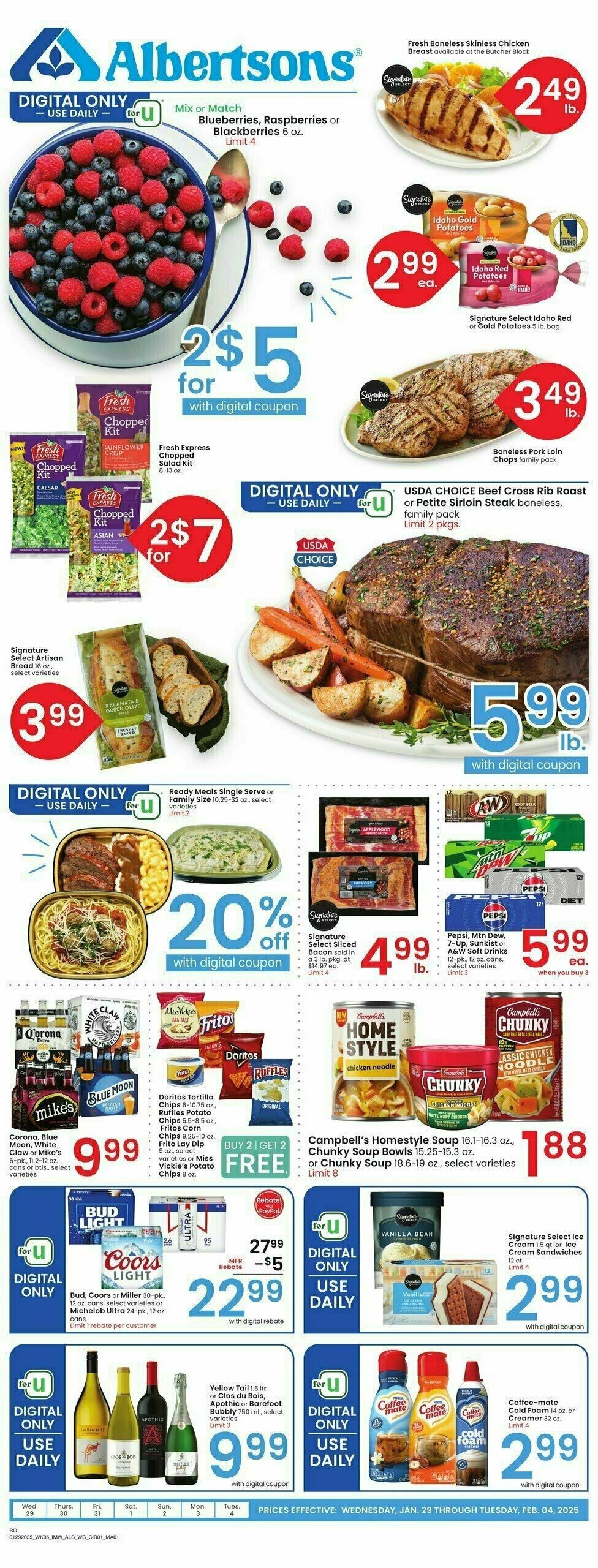 Albertsons Weekly Ad from January 29