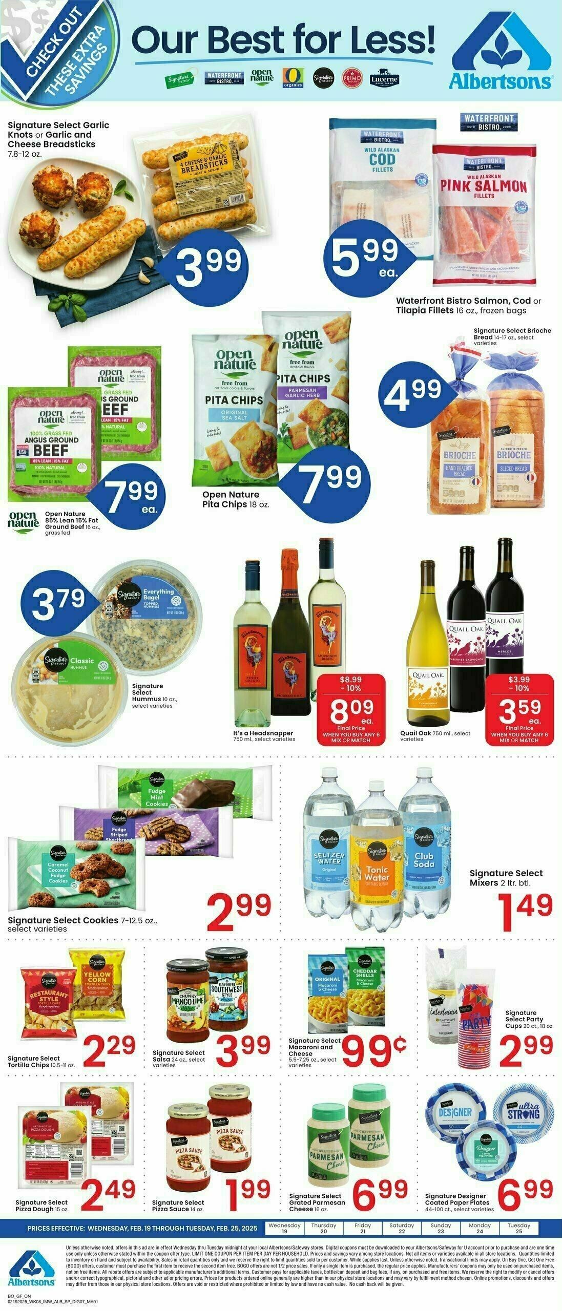 Albertsons Specialty Publication Weekly Ad from February 19
