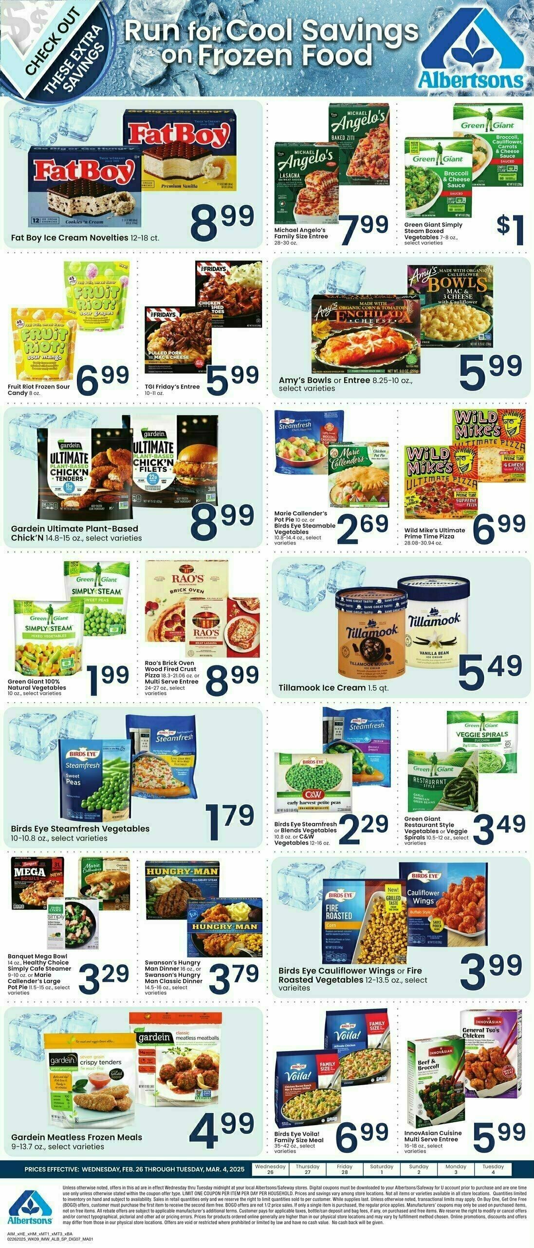Albertsons Bonus Savings Weekly Ad from February 26