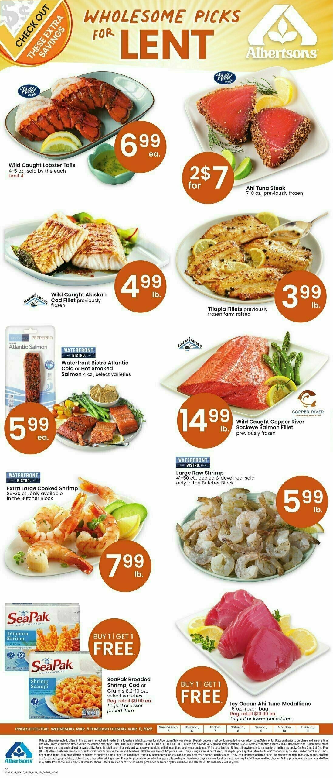 Albertsons Bonus Savings Weekly Ad from March 5