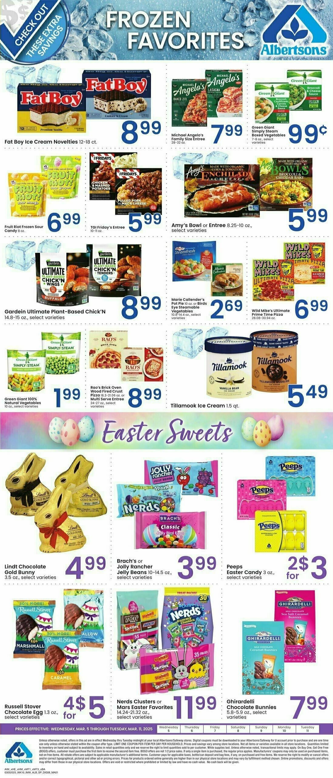 Albertsons Bonus Savings Weekly Ad from March 5