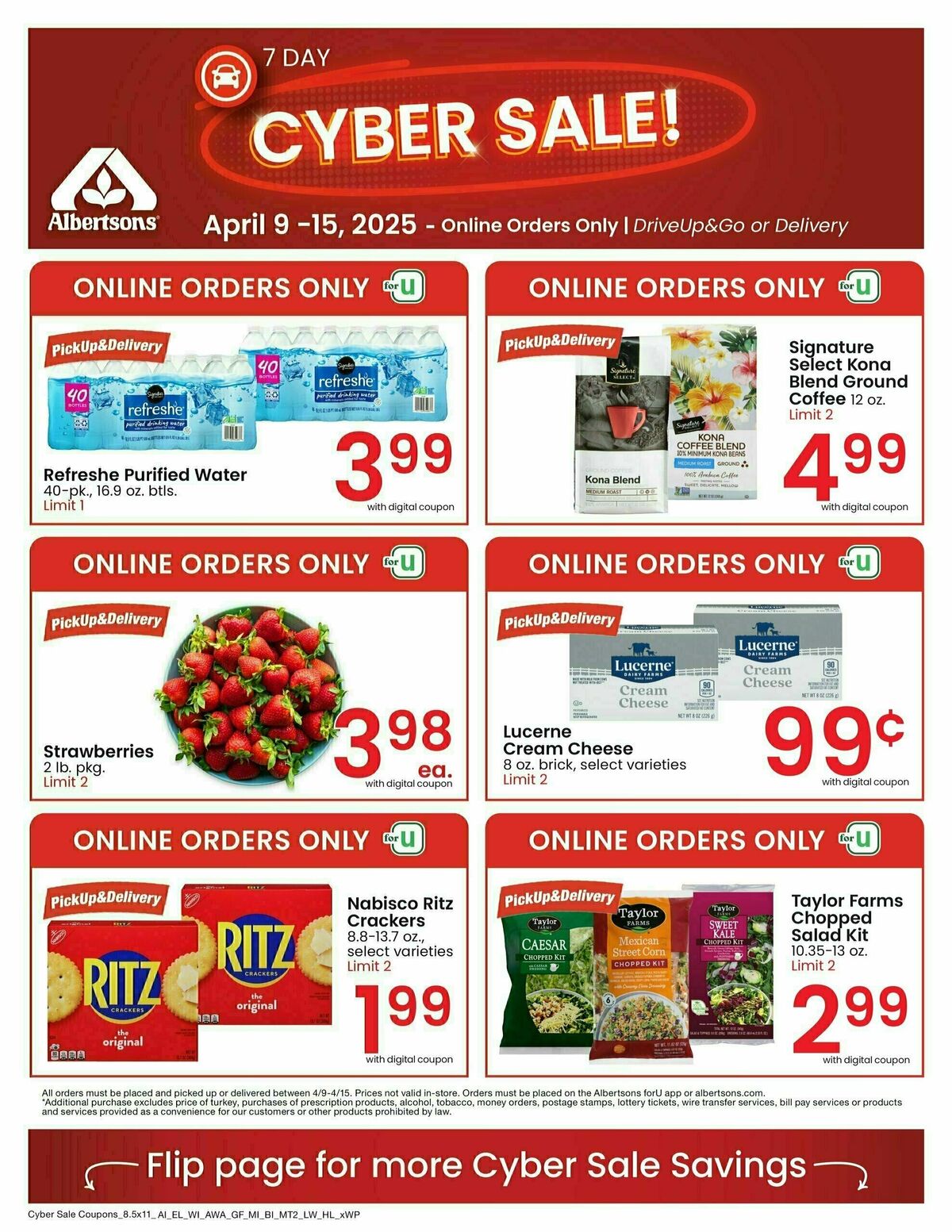 Albertsons Specialty Publication Weekly Ad from April 9