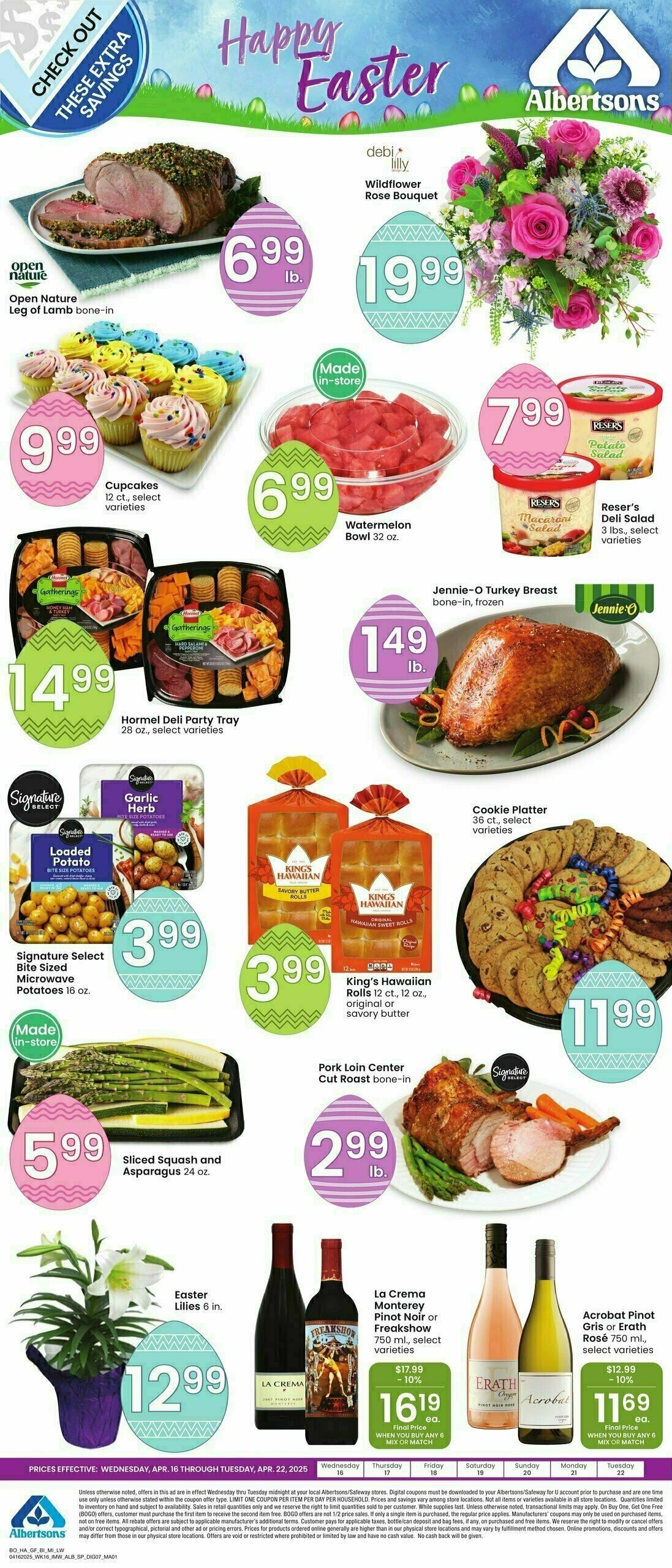 Albertsons Specialty Publication Weekly Ad from April 16