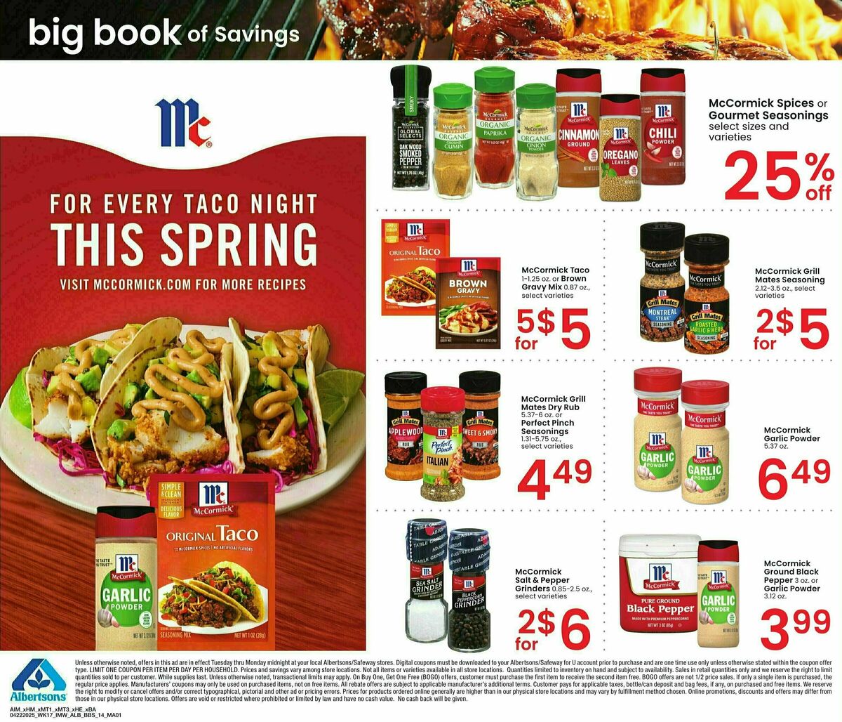 Albertsons Big Book of Savings Weekly Ad from April 22