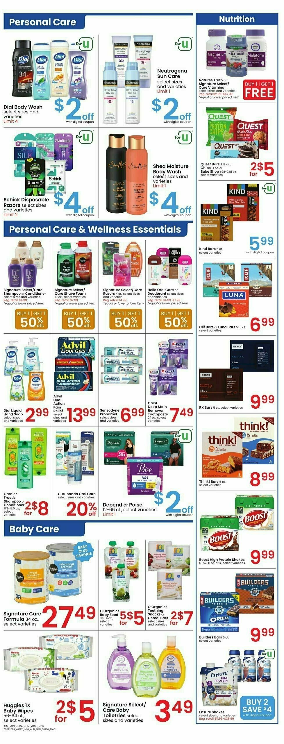 Albertsons Weekly Ad from July 2