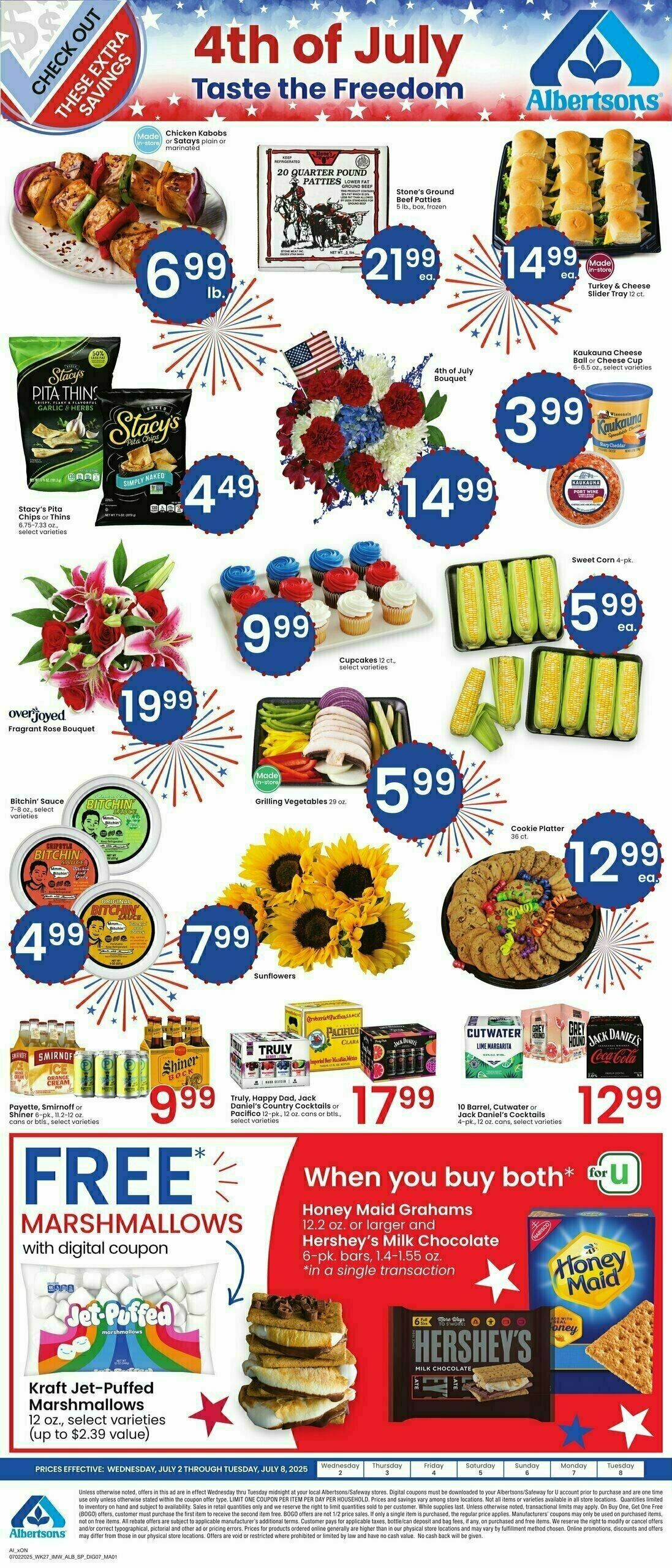 Albertsons Bonus Online Savings Weekly Ad from July 2