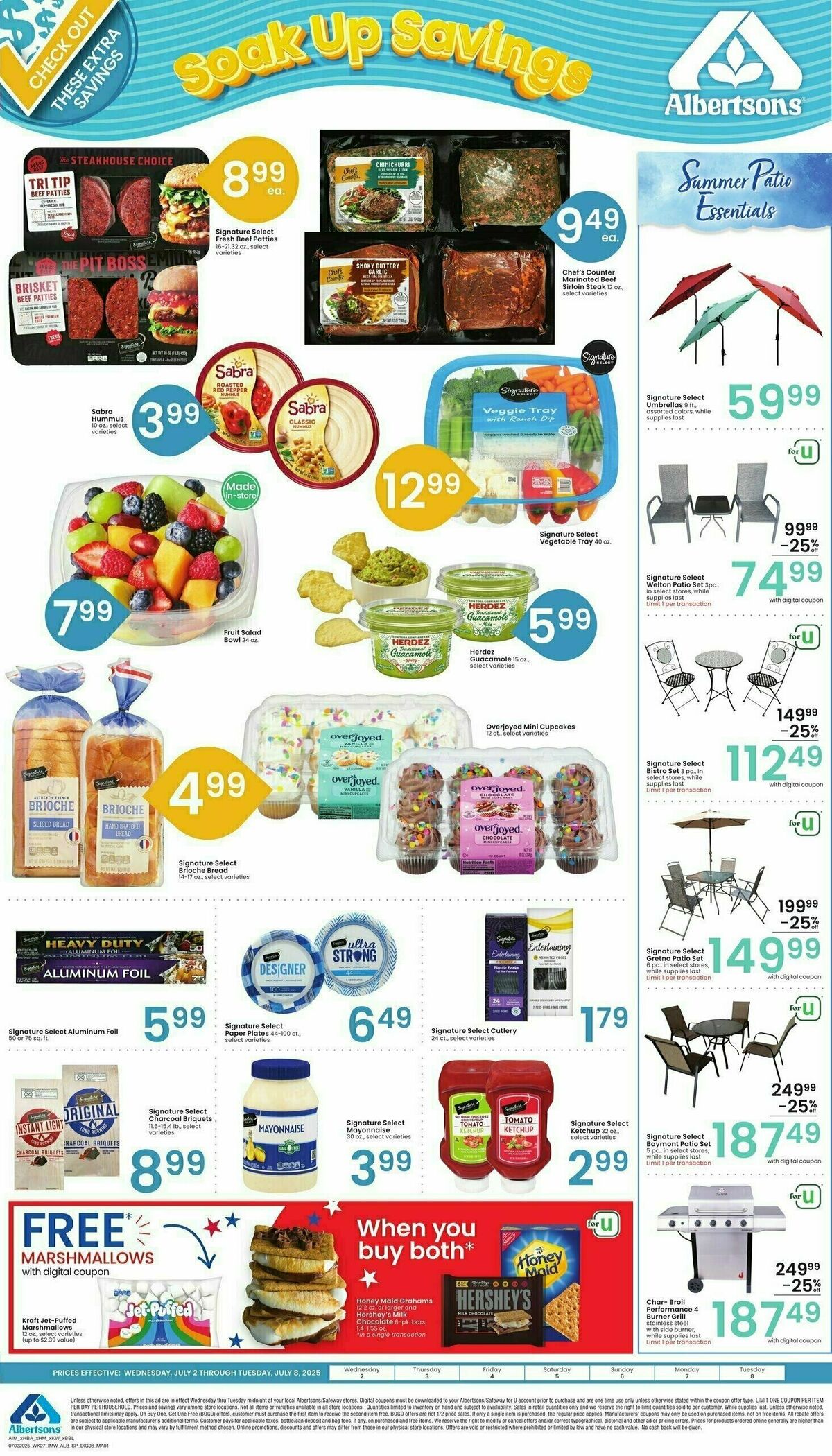 Albertsons Bonus Online Savings Weekly Ad from July 2