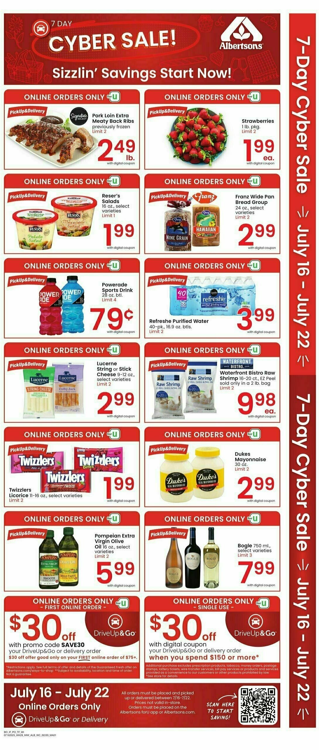 Albertsons Weekly Ad from July 16