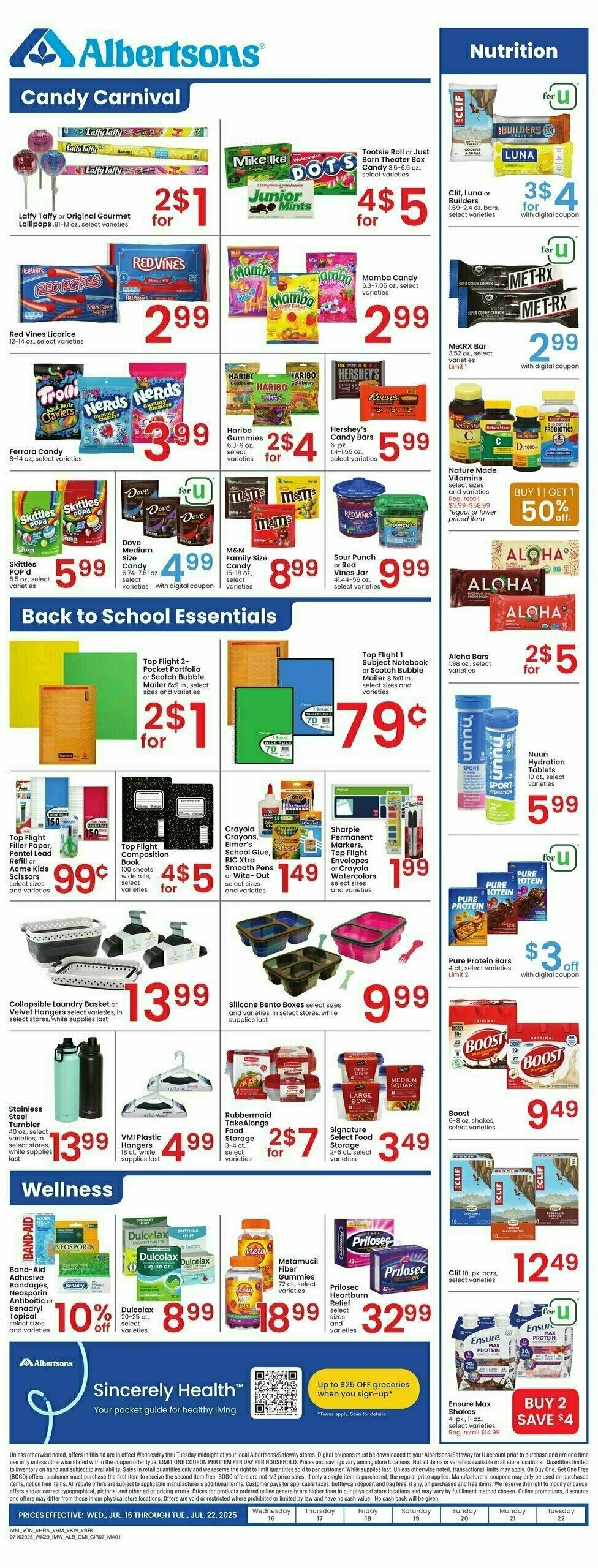 Albertsons Weekly Ad from July 16