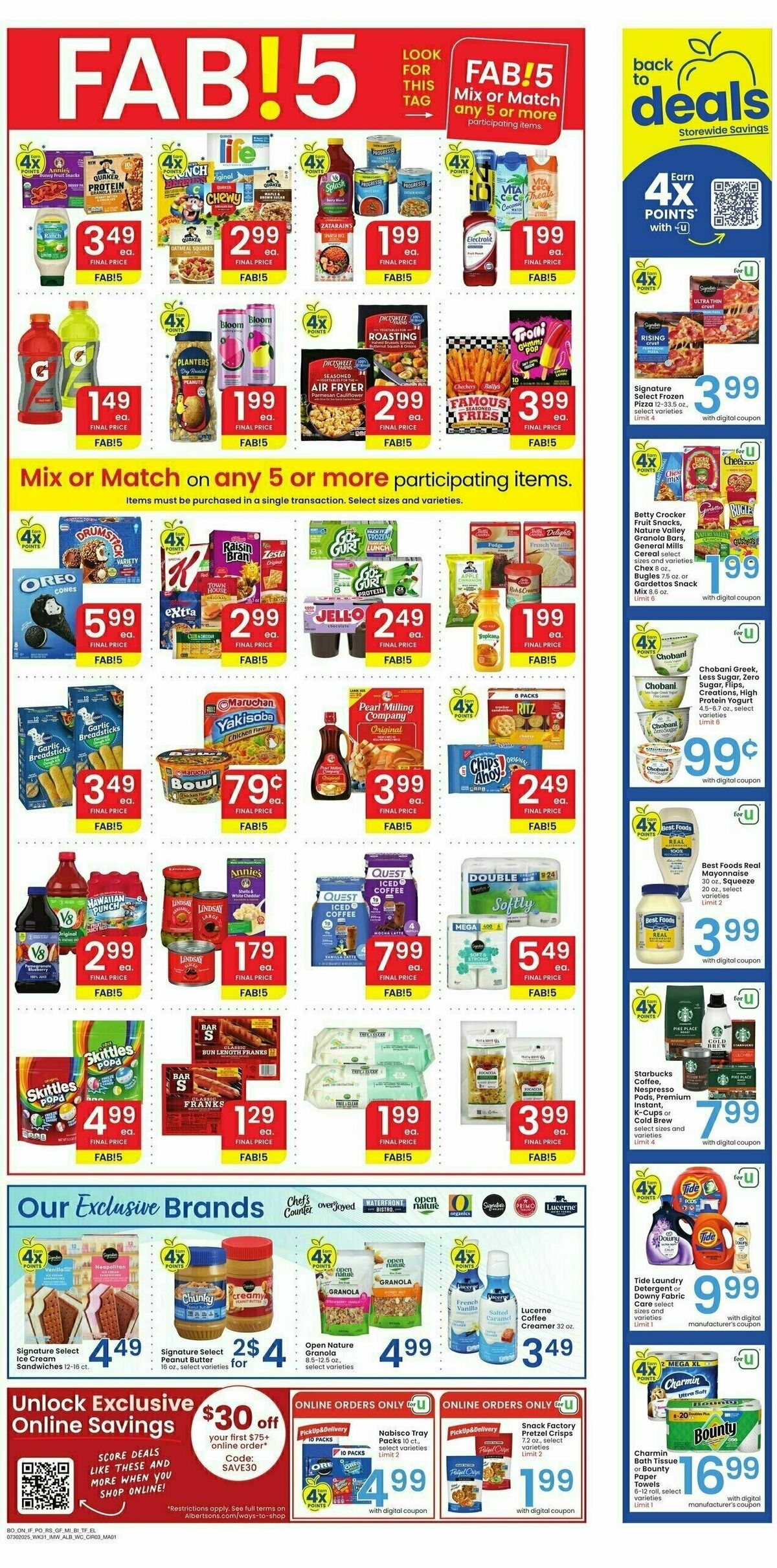 Albertsons Weekly Ad from July 30