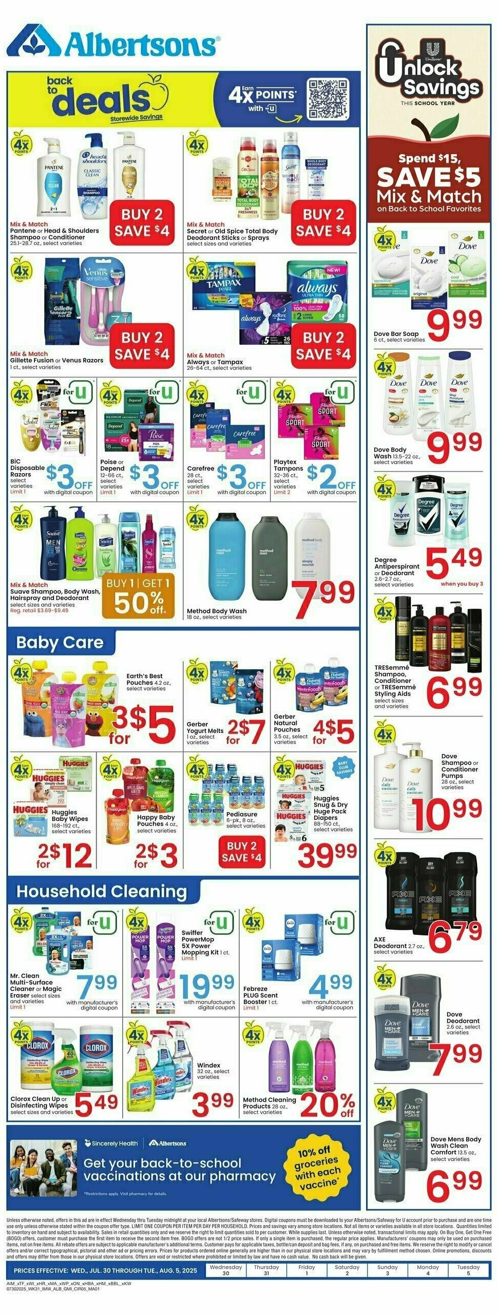 Albertsons Weekly Ad from July 30