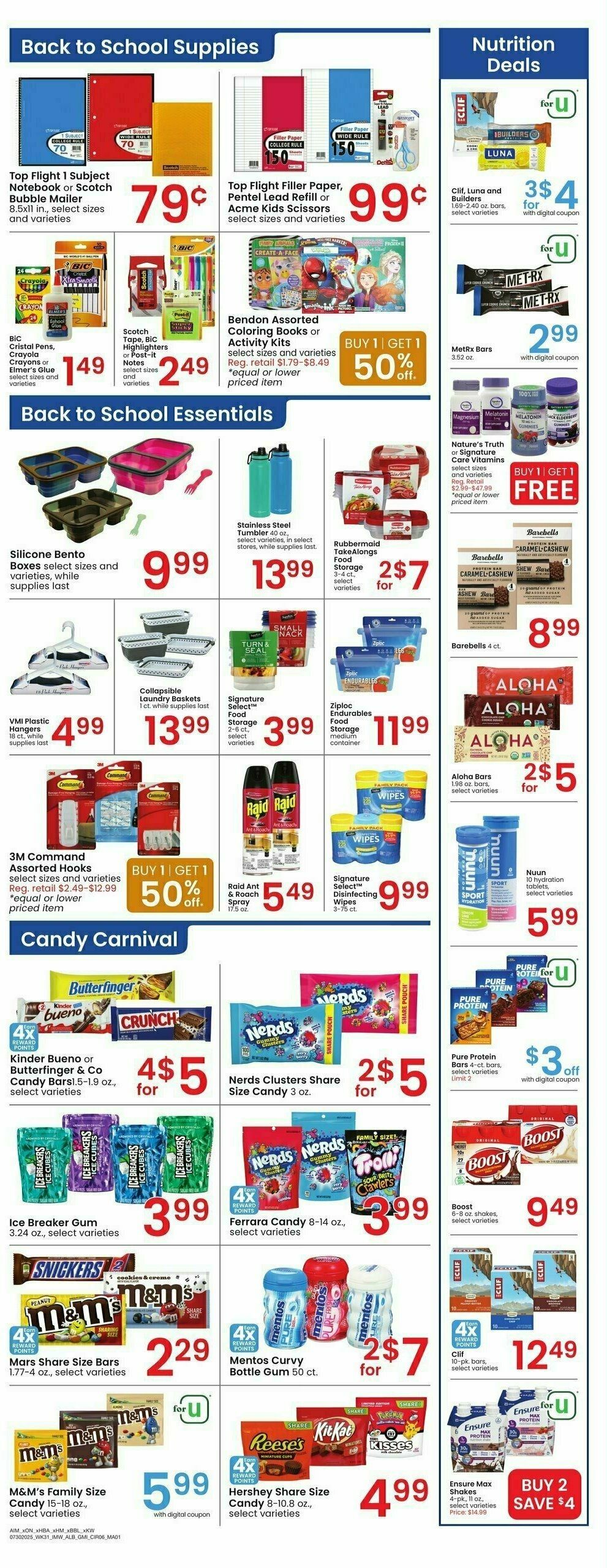 Albertsons Weekly Ad from July 30