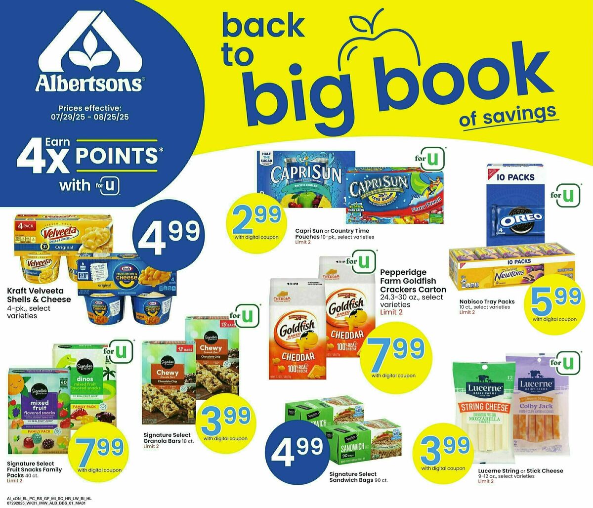 Albertsons Big Book of Savings Weekly Ad from July 29