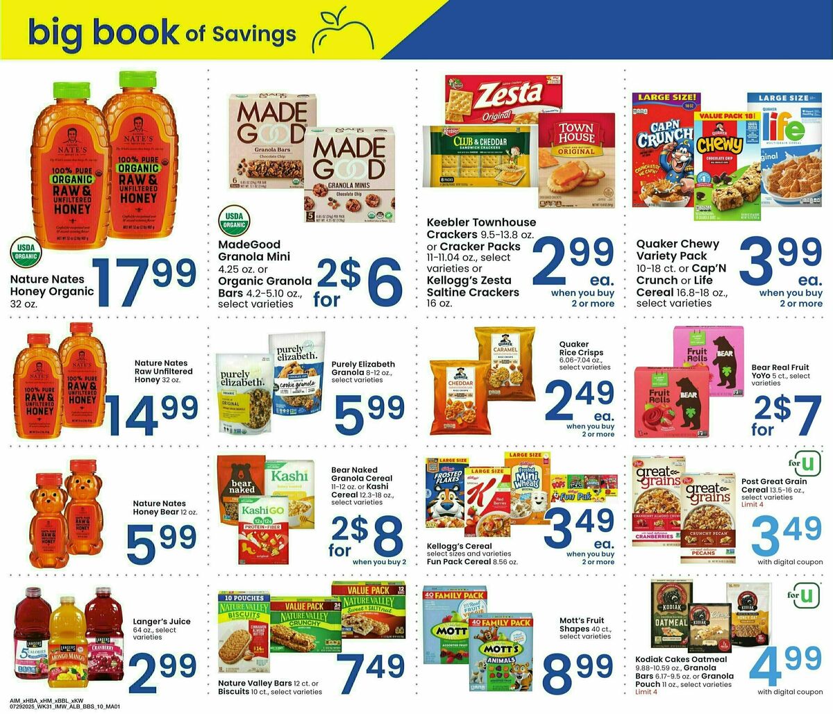 Albertsons Big Book of Savings Weekly Ad from July 29