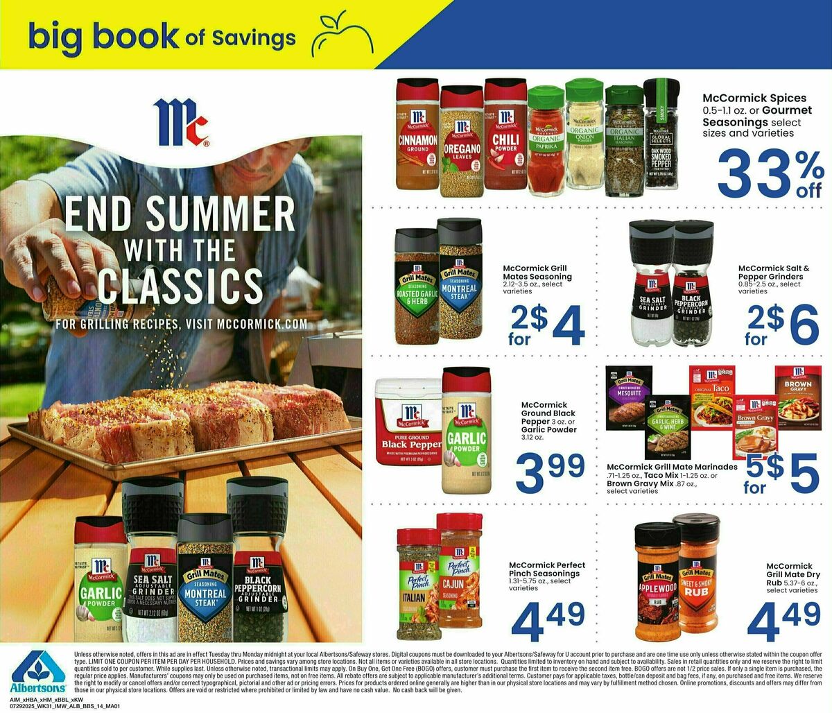 Albertsons Big Book of Savings Weekly Ad from July 29