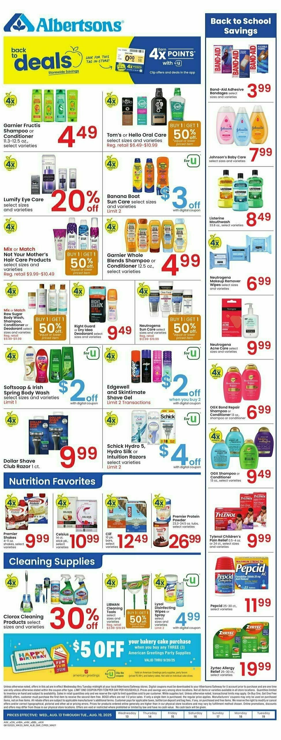 Albertsons Weekly Ad from August 13