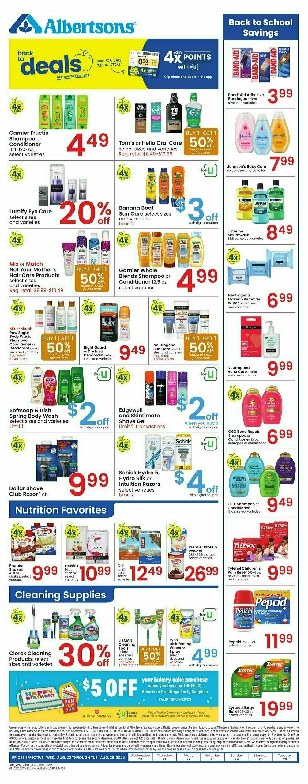 Albertsons Weekly Ad from August 20