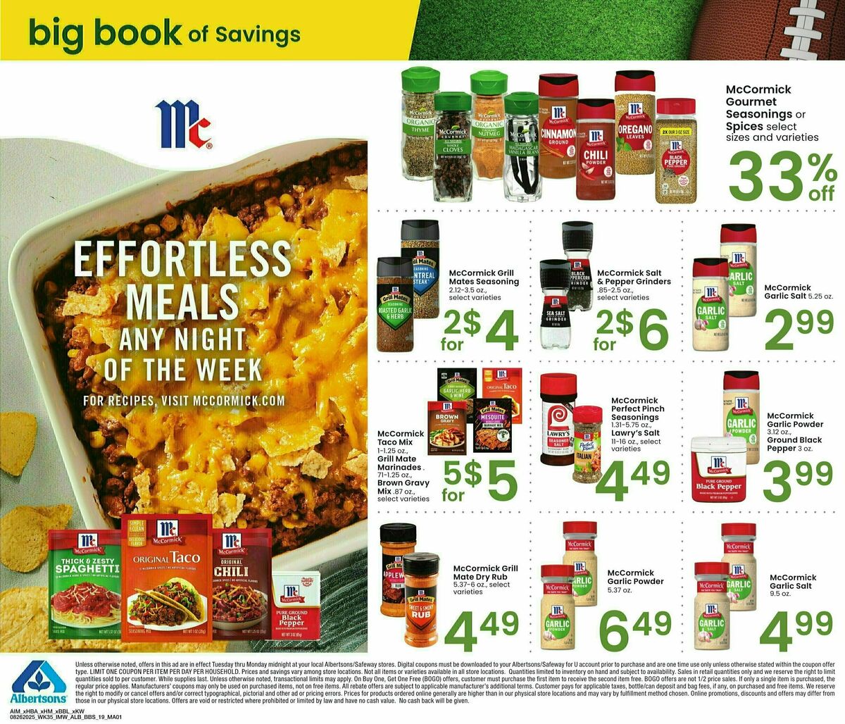 Albertsons Big Book of Savings Weekly Ad from August 26