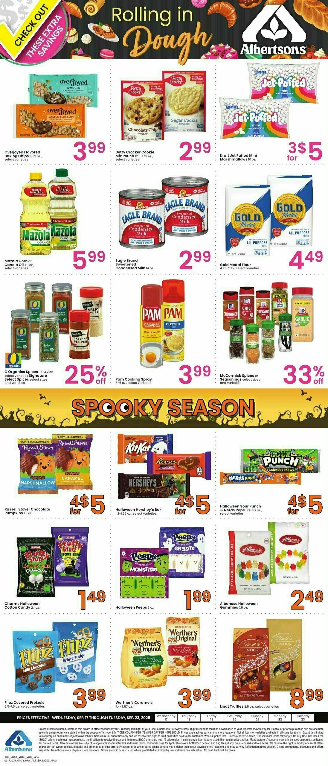 Albertsons Bonus Online Savings Weekly Ad from September 17