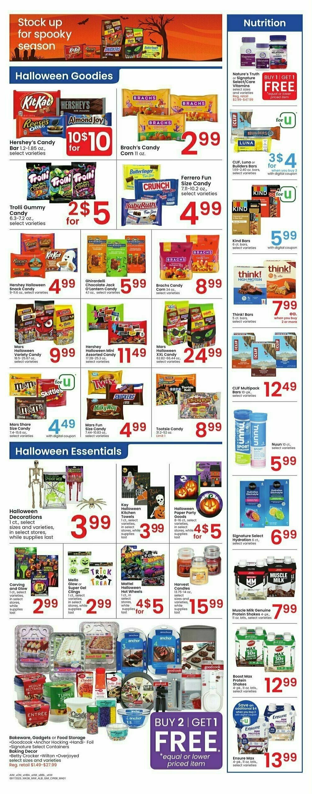 Albertsons Bonus Online Savings Weekly Ad from September 17
