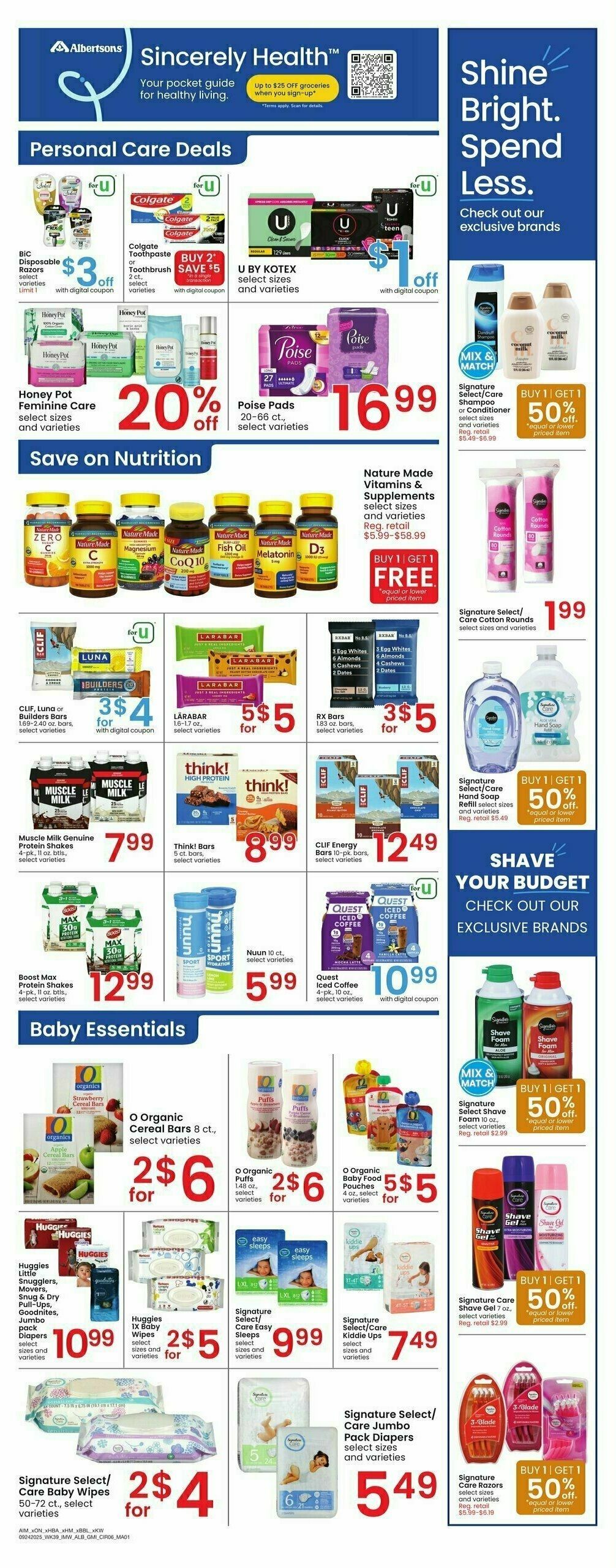 Albertsons Weekly Ad from September 24