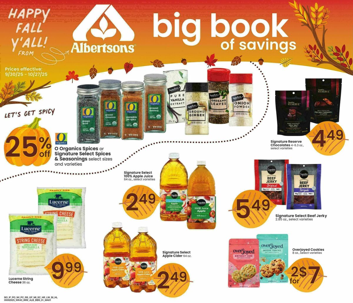 Albertsons Big Book of Savings Weekly Ad from September 30