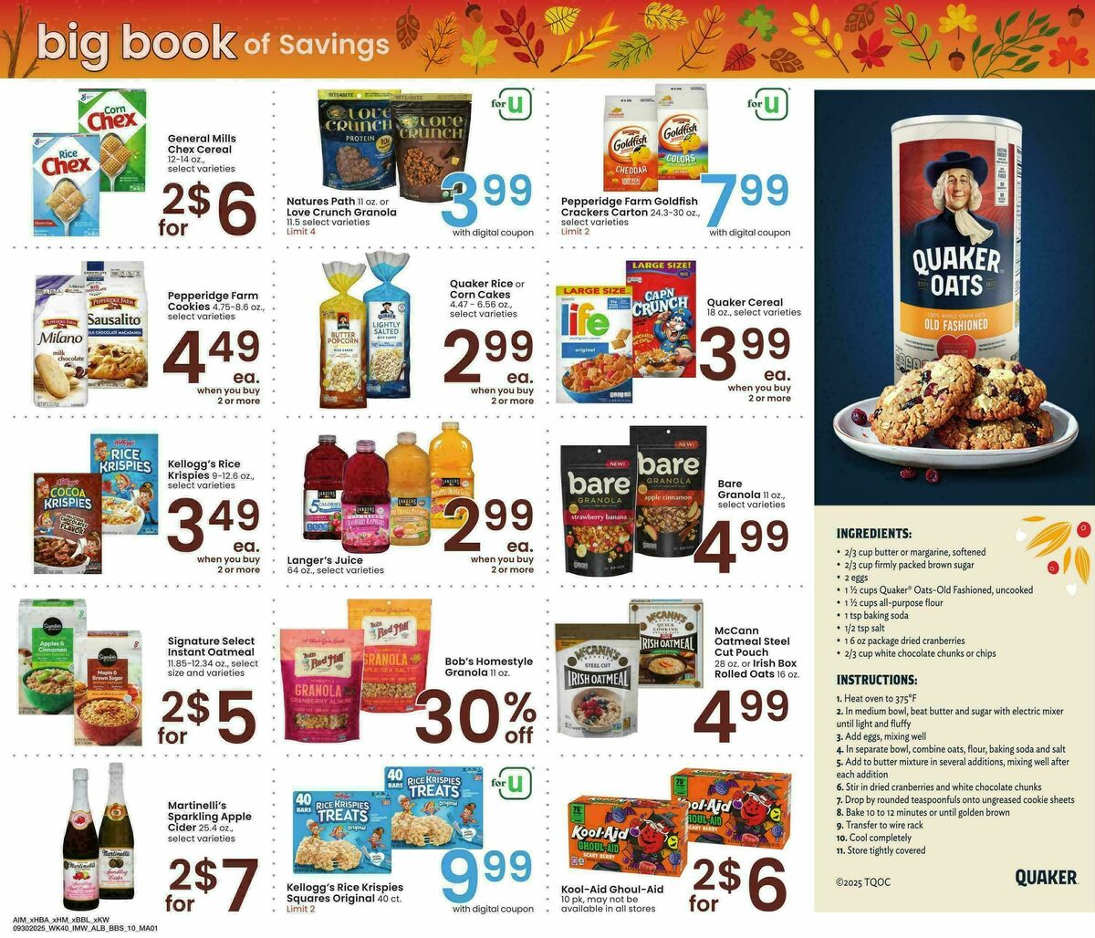 Albertsons Big Book of Savings Weekly Ad from September 30