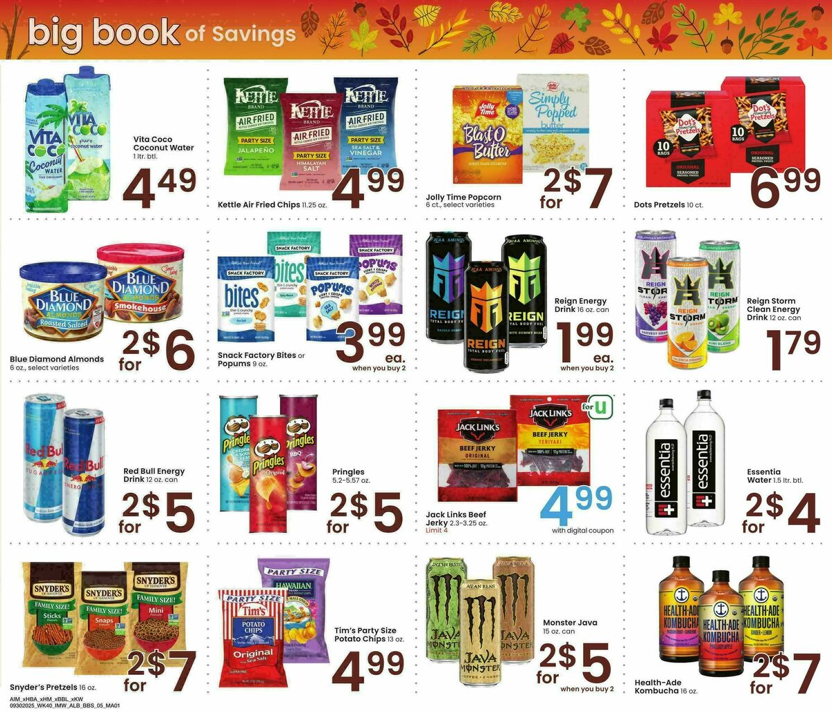 Albertsons Big Book of Savings Weekly Ad from September 30