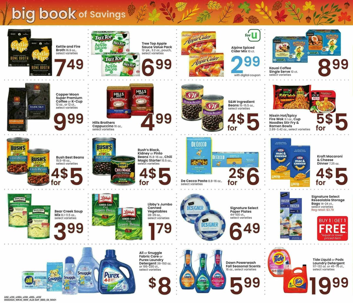 Albertsons Big Book of Savings Weekly Ad from September 30