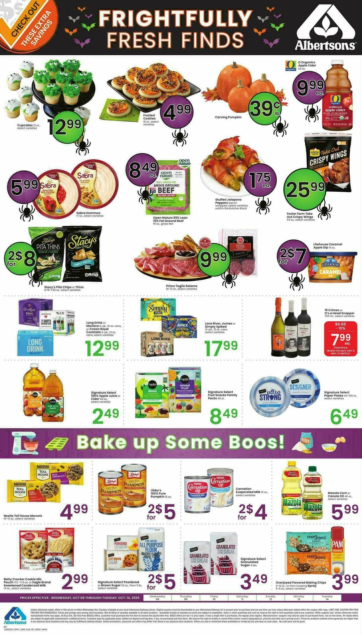 Albertsons Bonus Online Savings Weekly Ad from October 8