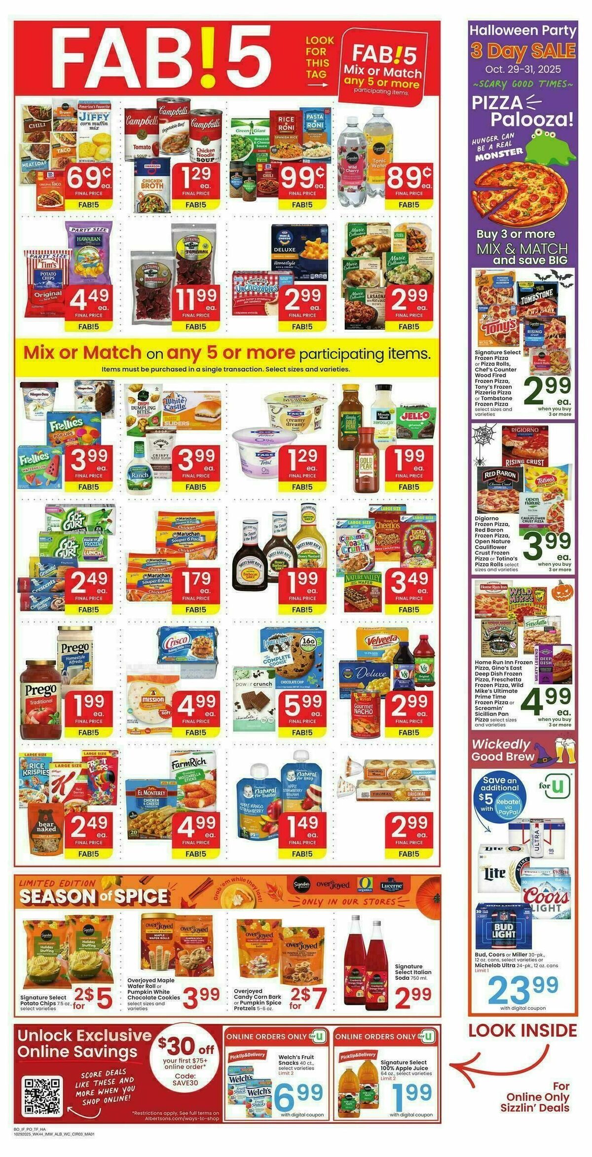Albertsons Weekly Ad from October 29