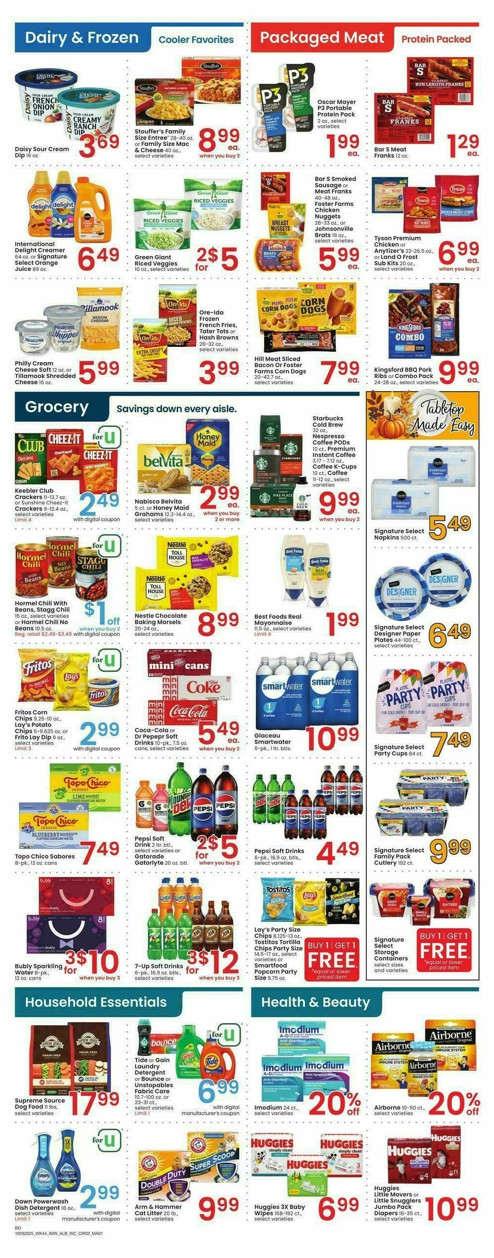 Albertsons Weekly Ad from October 29