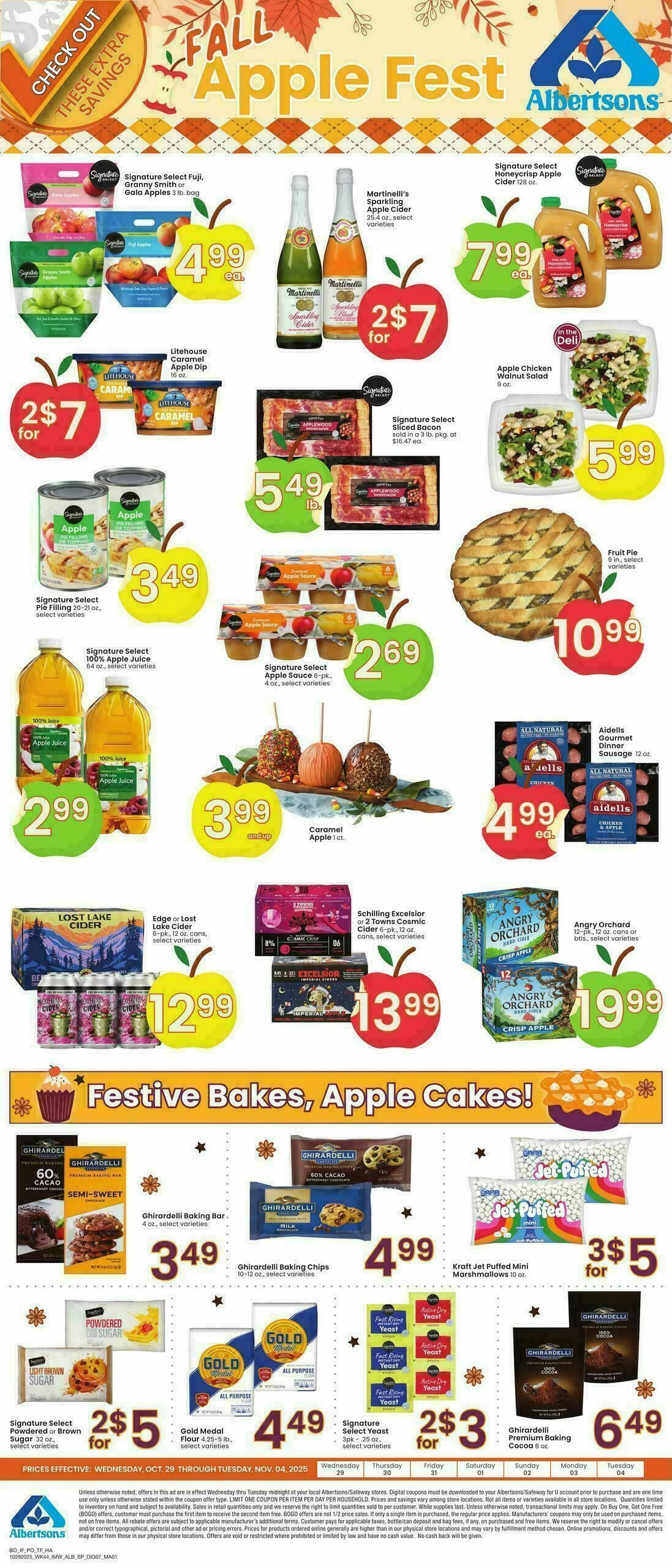 Albertsons Bonus Online Savings Weekly Ad from October 29