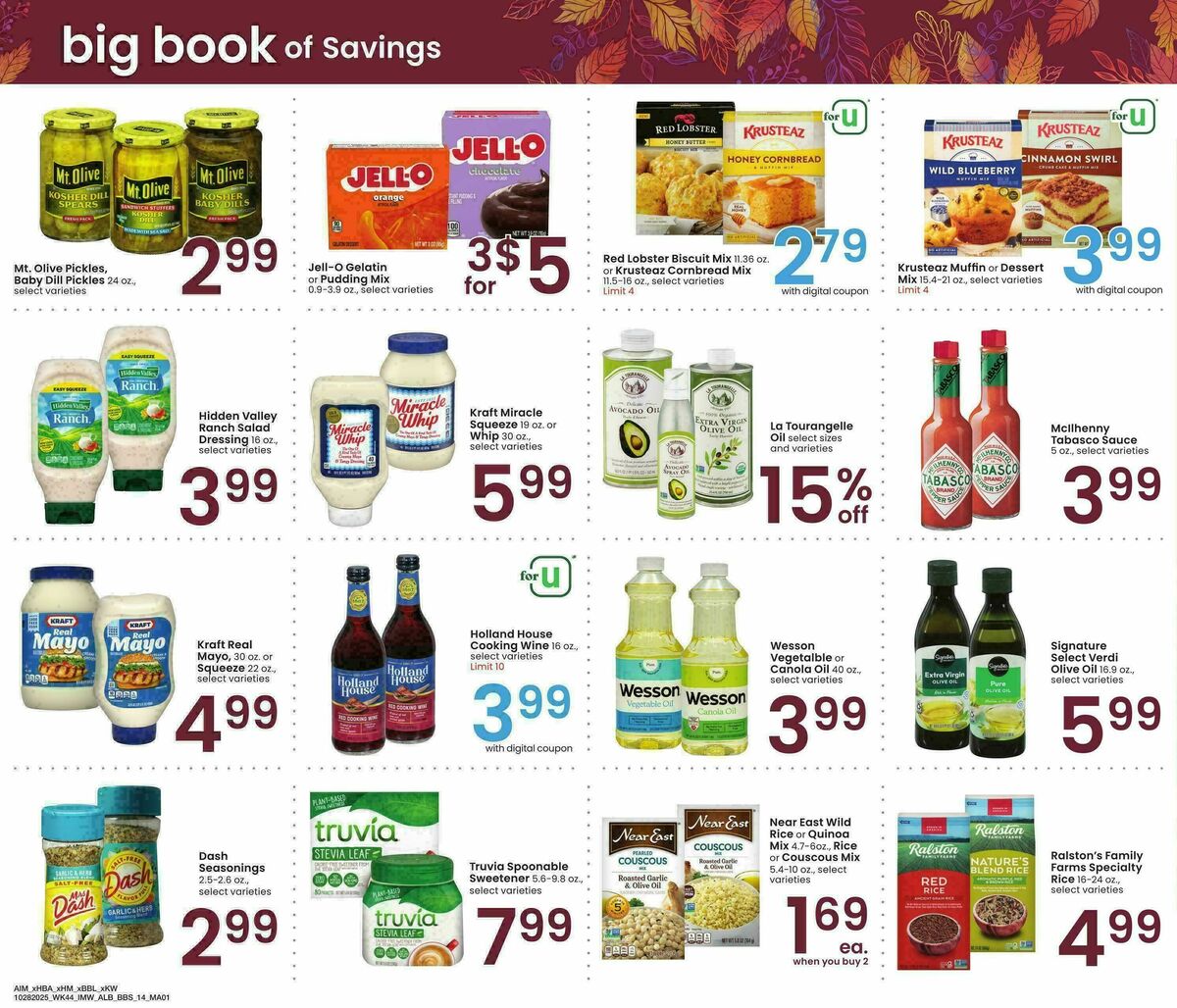 Albertsons Big Book of Savings Weekly Ad from October 28