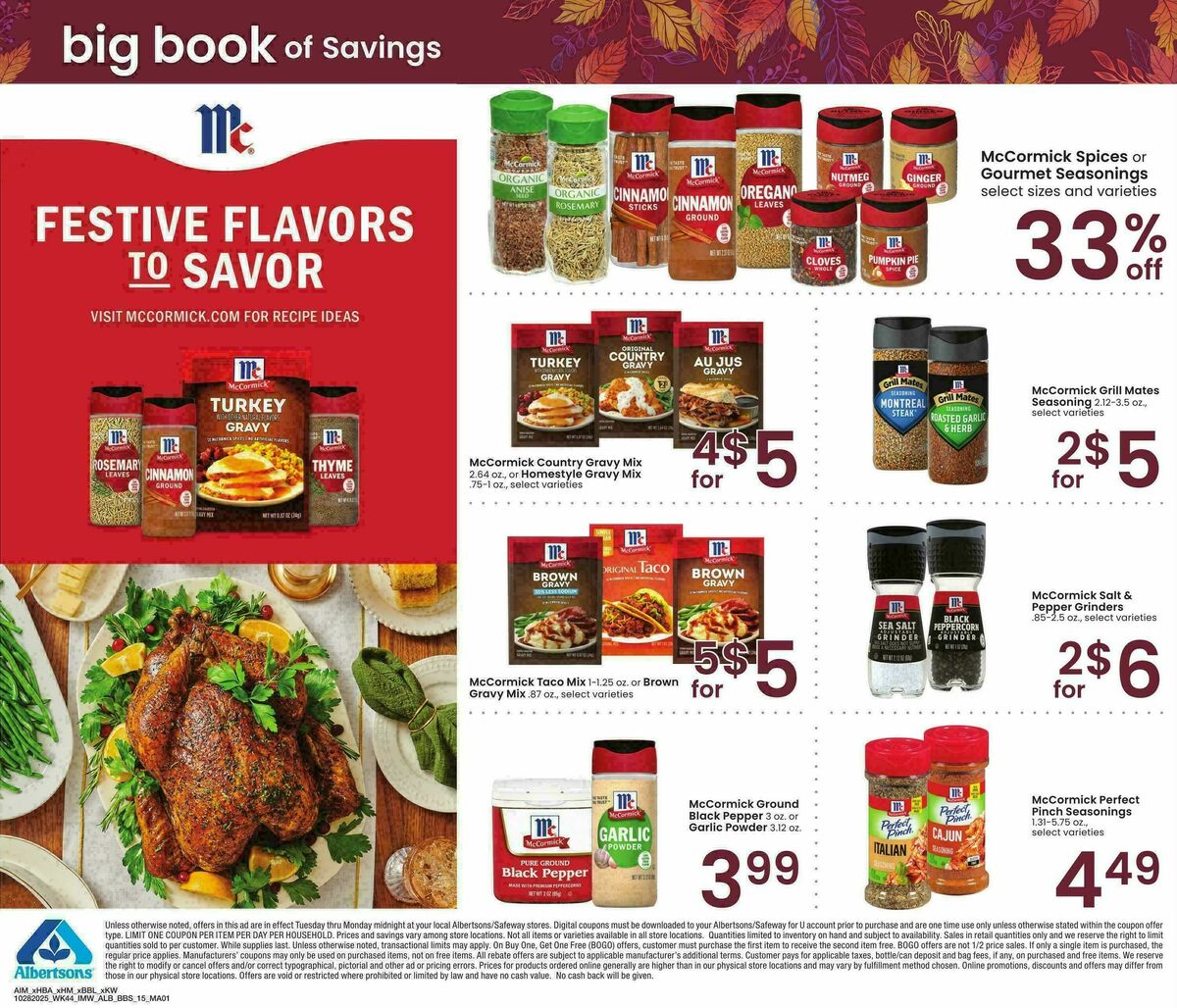 Albertsons Big Book of Savings Weekly Ad from October 28