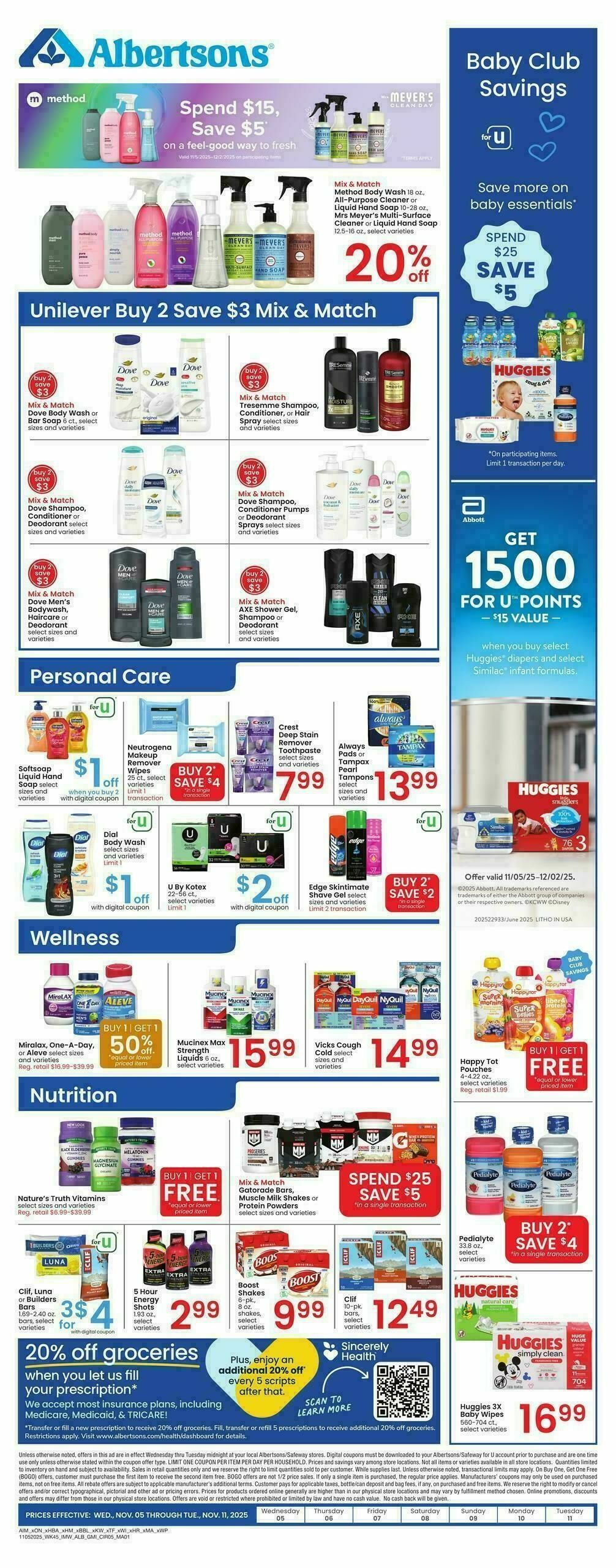 Albertsons Weekly Ad from November 5