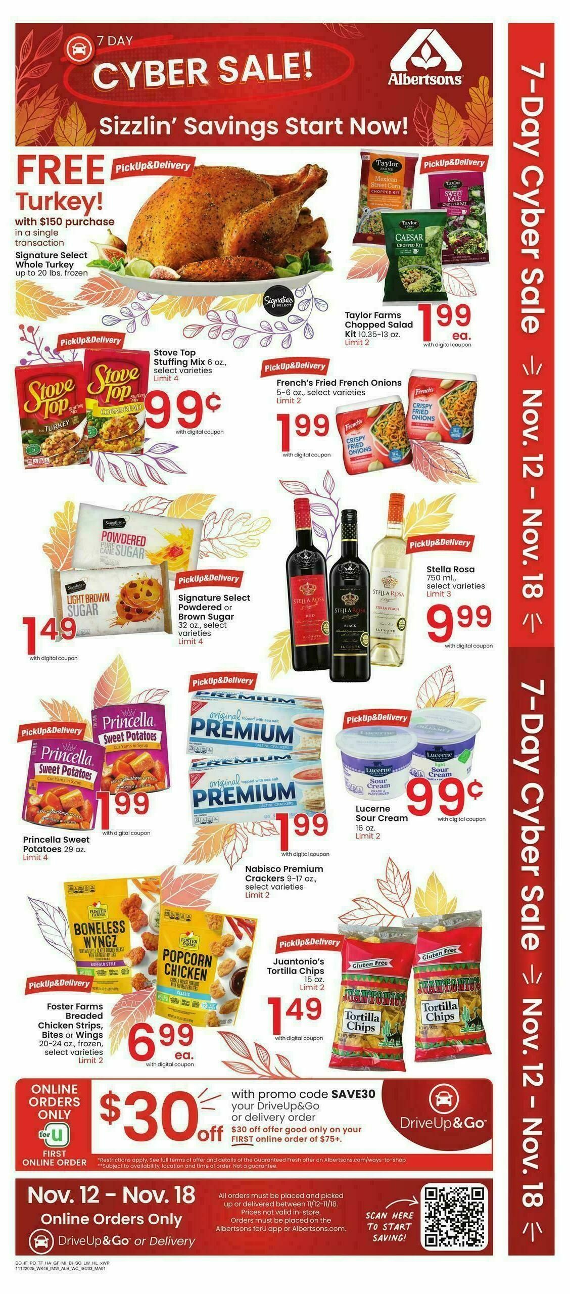 Albertsons Weekly Ad from November 12