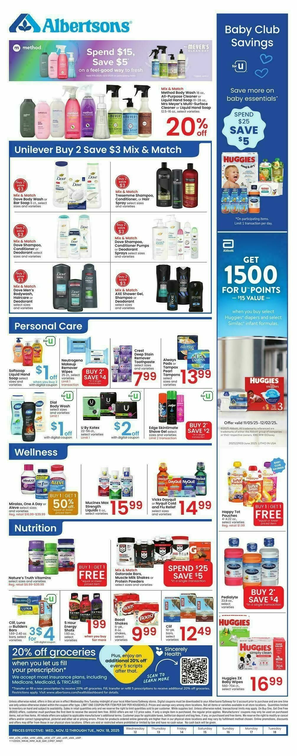 Albertsons Weekly Ad from November 12