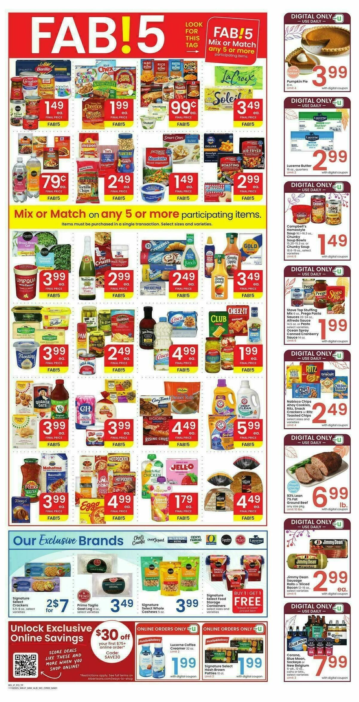 Albertsons Weekly Ad from November 19