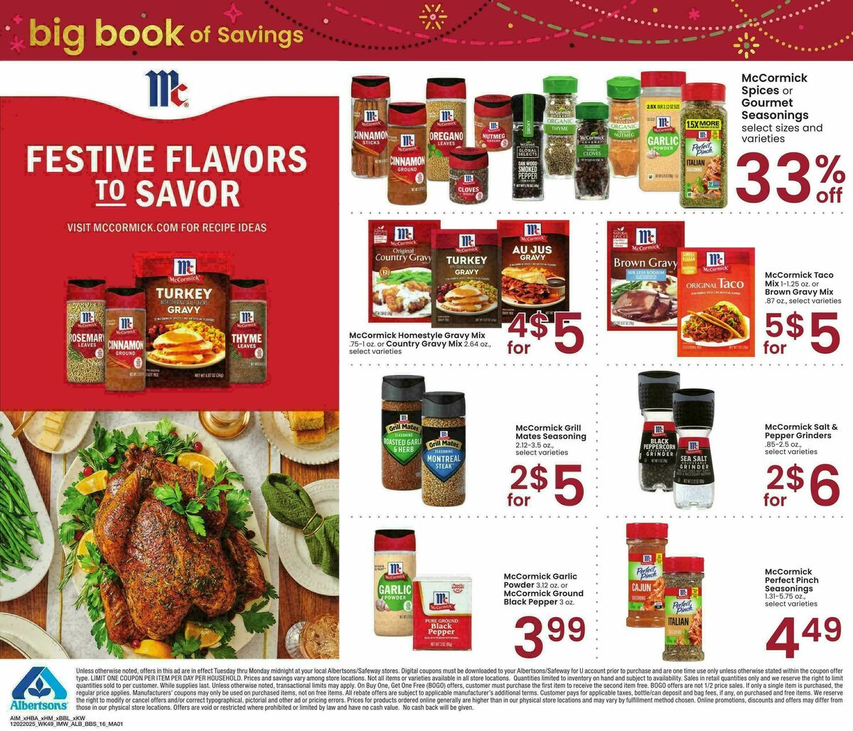 Albertsons Big Book of Savings Weekly Ad from December 2
