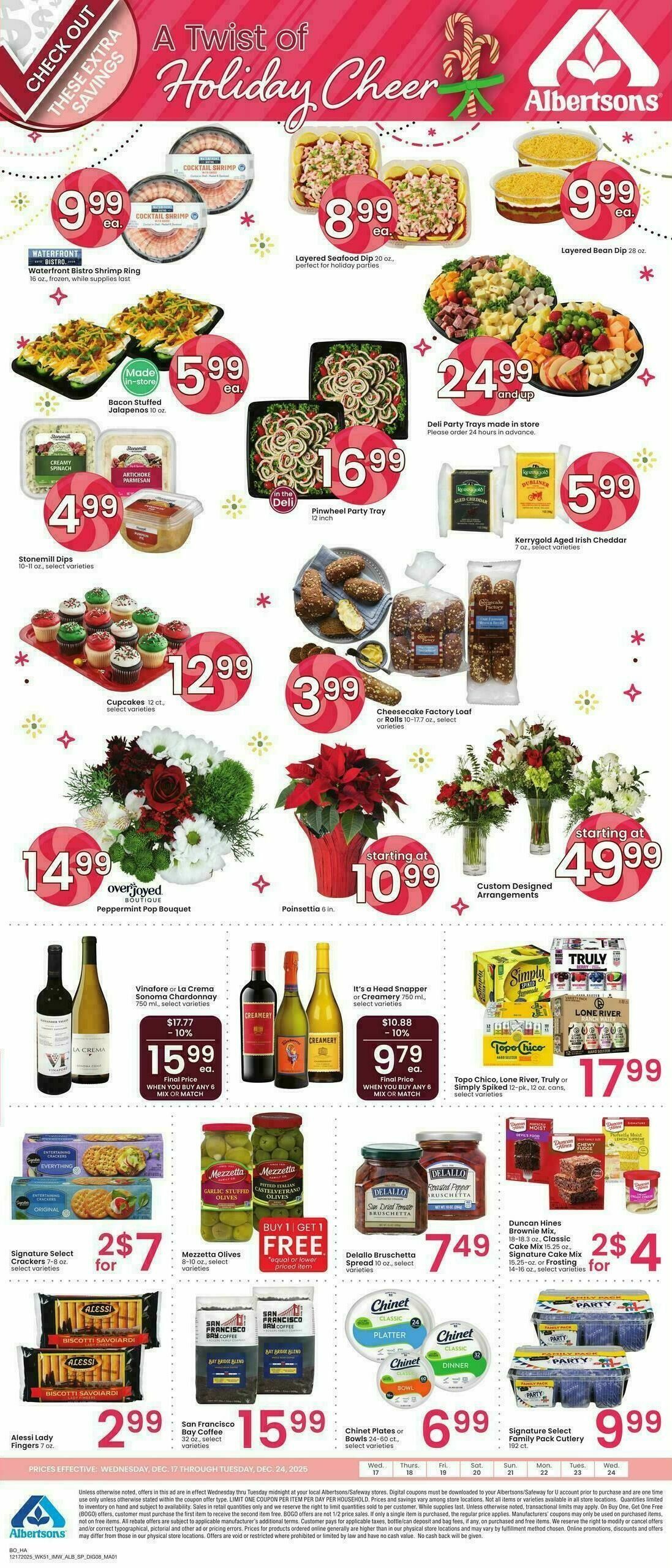 Albertsons Online Bonus Savings Weekly Ad from December 17
