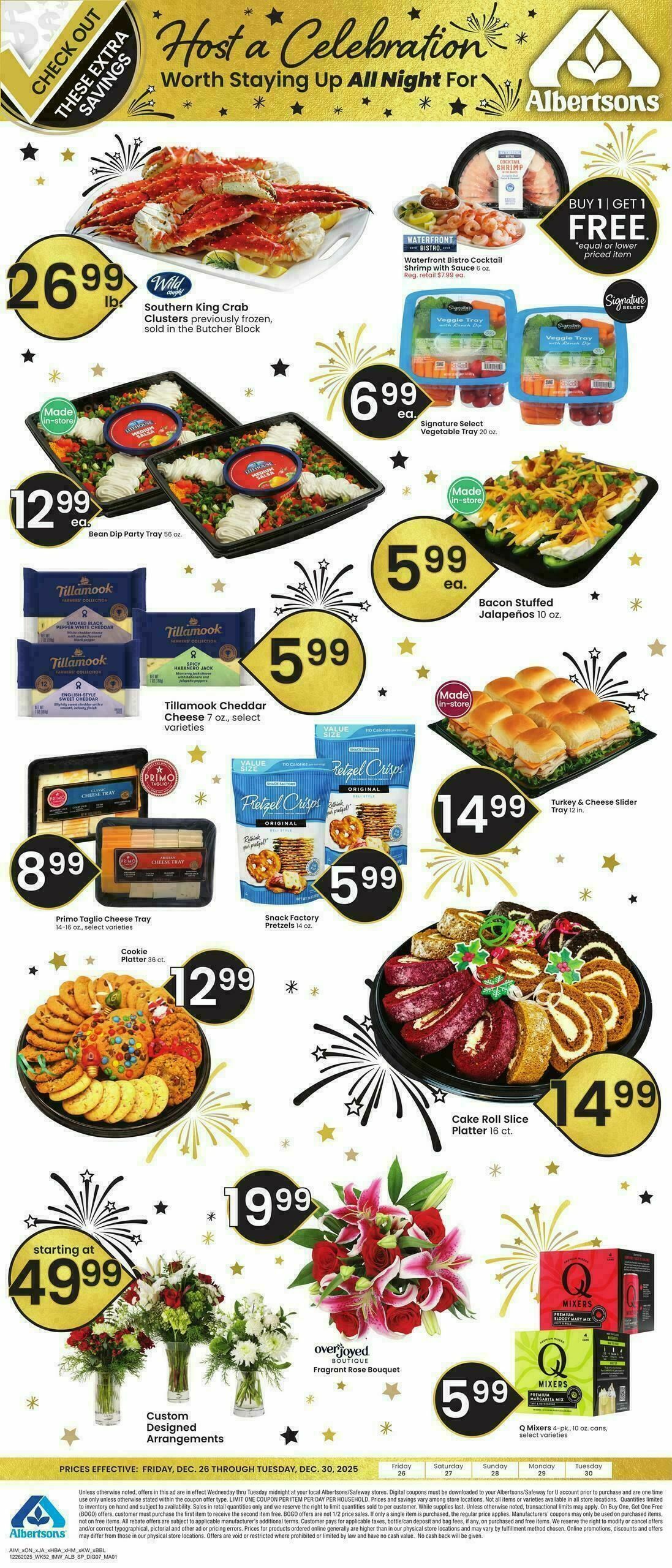 Albertsons Bonus Online Savings Weekly Ad from December 26